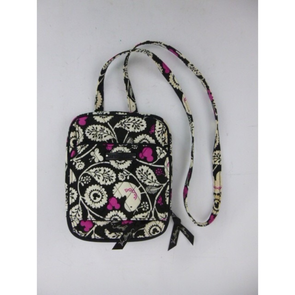 Vera Bradley Disney Parks Crossbody Shoulder Bag Paisley White/Black Bird Mickey